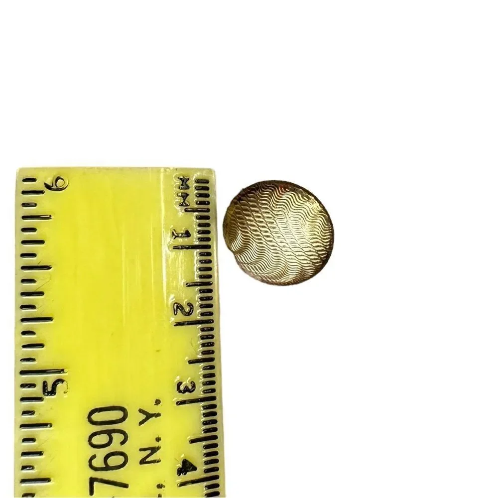 70s Vintage 12 swirly Gold tone buttons NIP